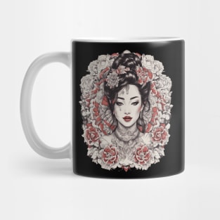 Elegance and Beauty of Asian Girl Mug